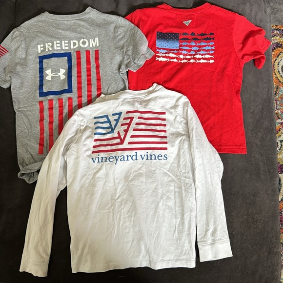 3 shirt bundle YS, YM Vineyard Vines, Under Armour, Columbia PFG - Picture 8 of 8